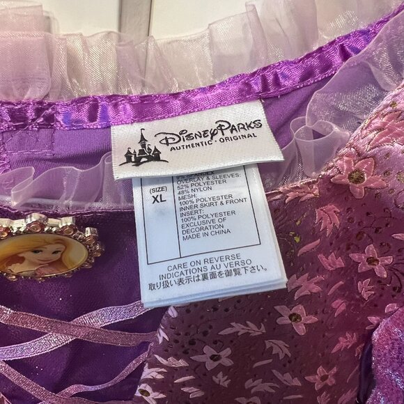 DISNEY Parks Authentic Tangled Rapunzel Deluxe Princess Dress (Girls XL 11/12) - Picture 3 of 7